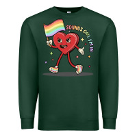 Sports Green sounds gay i'm in Premium Sweatshirt - MaliasSmallBusiness