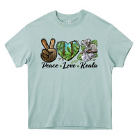 Arona peace love koala Heavy Core Tee - LillyAllenDesigns