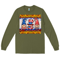 Army Green usa gnome Long Sleeve Tee - HRA Design Shop