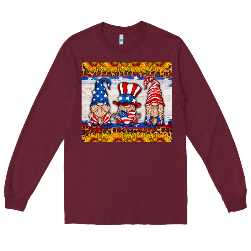 Usa Gnome Long Sleeve Tee by HRA Design Shop | Teevron