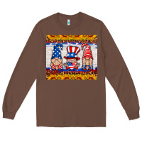 Chestnut usa gnome Long Sleeve Tee - HRA Design Shop