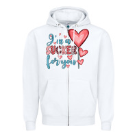 White i'm a sucker for you Zipper Hoodie - JahusDesignShop
