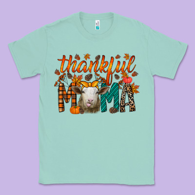 Thankful Mama Sheep Classic Tee Designed By Racoondesign