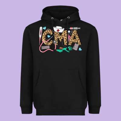Western Certified Medical Assistant Heavyweight Hoodie Designed By Lillyallendesigns