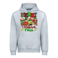 Heather Grey merry Christmas y'all gnome coffee Urban Hoodie - Jasminsmagicworld