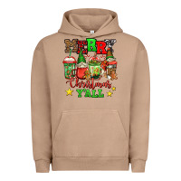 Pigment Burro merry Christmas y'all gnome coffee Urban Hoodie - Jasminsmagicworld