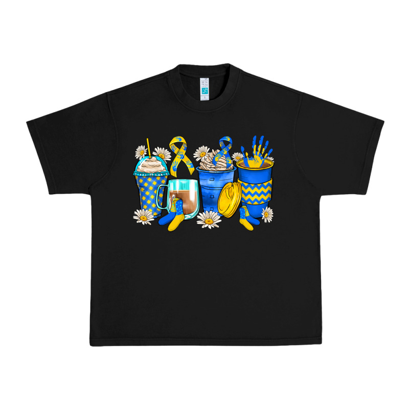 Down Syndrome Coffee Cups Urban Heavy Tee by Zillion Design Studio | Teevron