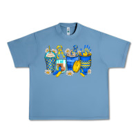 Pebble Blue down syndrome coffee cups Urban Heavy Tee - Zillion Design Studio