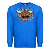 True Royal autism awareness cow Premium Sweatshirt - MaliasSmallBusiness