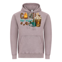 Vintage Zinc camp life coffee with coffee cup Vintage Hoodie - texasbilliewilder