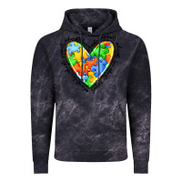 Cloud Black autism heart Vintage Hoodie - JahusDesignShop