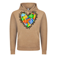 Vintage Coffee autism heart Vintage Hoodie - JahusDesignShop