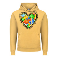 Vintage Mustard autism heart Vintage Hoodie - JahusDesignShop