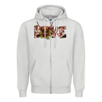 Dove Grey highland cow love Zipper Hoodie - JahusDesignShop