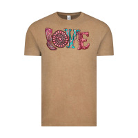 Vintage Coffee valentine's day love with boots and gemstone Vintage Tee - RanaPortraitStore
