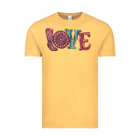 Vintage Mustard valentine's day love with boots and gemstone Vintage Tee - RanaPortraitStore