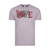 Vintage Zinc valentine's day love with boots and gemstone Vintage Tee - RanaPortraitStore