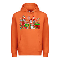 Carrot Santa coffee cups Premium Hoodie - NancyCooperArtShop