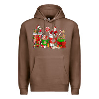 Chestnut Santa coffee cups Premium Hoodie - NancyCooperArtShop