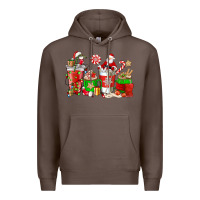 Coffee Santa coffee cups Premium Hoodie - NancyCooperArtShop