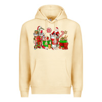 Pina Colada Santa coffee cups Premium Hoodie - NancyCooperArtShop