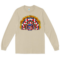 Mushroom usa gnome sunflower rainbow Long Sleeve Tee - HRA Design Shop