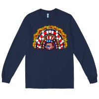 Navy usa gnome sunflower rainbow Long Sleeve Tee - HRA Design Shop