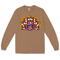 Toasted Coconut usa gnome sunflower rainbow Long Sleeve Tee - HRA Design Shop