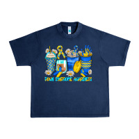 Navy down syndrome coffee cups Urban Heavy Tee - Zillion Design Studio