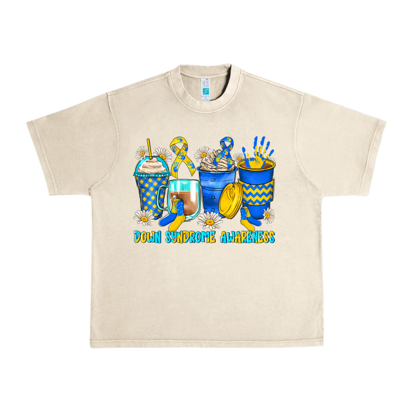 Down Syndrome Coffee Cups Urban Heavy Tee by Zillion Design Studio | Teevron