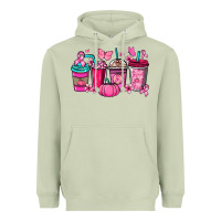 Matcha cancer coffee cups Heavyweight Hoodie - NancyCooperArtShop