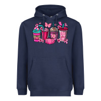 Navy cancer coffee cups Heavyweight Hoodie - NancyCooperArtShop
