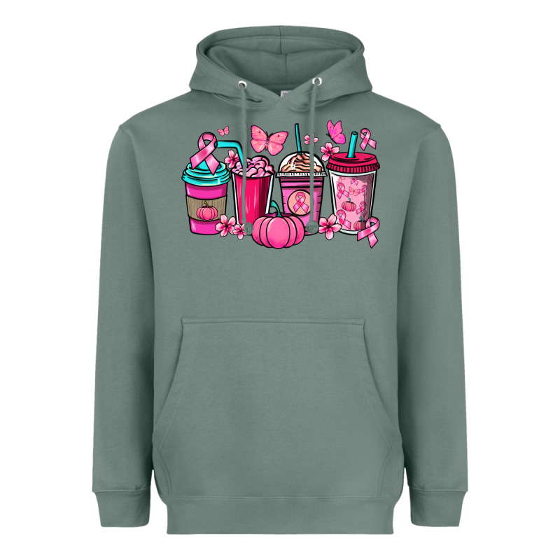 Cancer Coffee Cups Heavyweight Hoodie by NancyCooperArtShop | Teevron