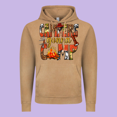 Vintage Hoodie campers gonna camp western