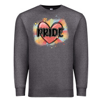 Charcoal Heather pride Premium Sweatshirt - MaliasSmallBusiness