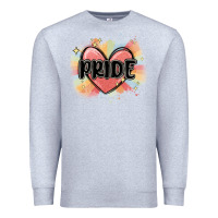 Heather Grey pride Premium Sweatshirt - MaliasSmallBusiness