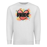 Oatmeal Heather pride Premium Sweatshirt - MaliasSmallBusiness