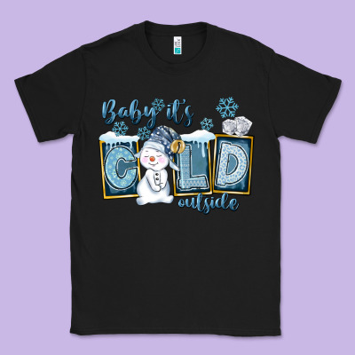 Baby It's Cold Outside Classic Tee Designed By Fadigitalartstudio