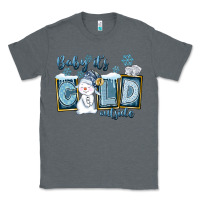 Charcoal Heather Baby It's Cold Outside Classic Tee - FaDigitalArtStudio
