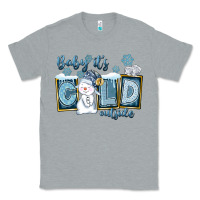 Heather Grey Baby It's Cold Outside Classic Tee - FaDigitalArtStudio