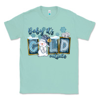 Seafoam Baby It's Cold Outside Classic Tee - FaDigitalArtStudio