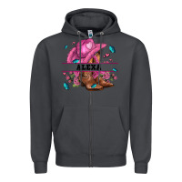 Smoke pink costom name cowgirl hat and roses Zipper Hoodie - AdoDesignShop