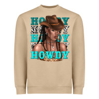 Mushroom howdy howdy black girl Heavyweight Sweatshirt - texasbilliewilder