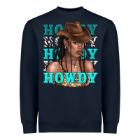 Howdy Howdy Black Girl Heavyweight Sweatshirt | Teevron