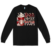 Black baseball mom coffee Long Sleeve Tee - RacoonDesign