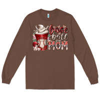Chestnut baseball mom coffee Long Sleeve Tee - RacoonDesign