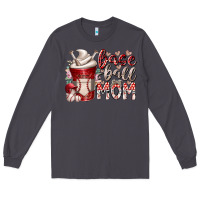 Smoke baseball mom coffee Long Sleeve Tee - RacoonDesign