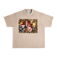 Christmas Farm Animals Urban Heavy Tee | Teevron