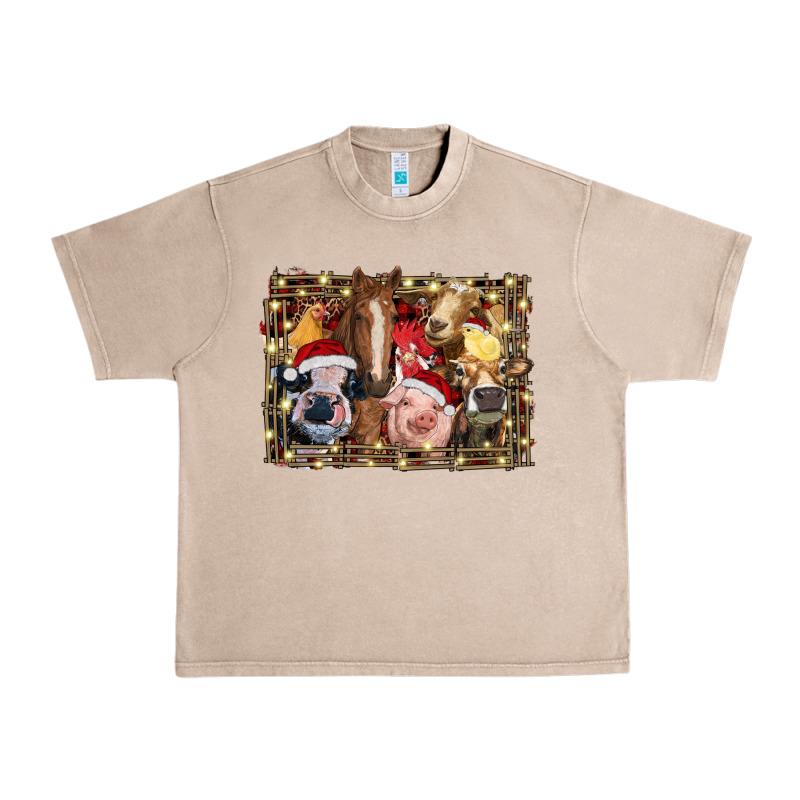 Christmas Farm Animals Urban Heavy Tee by RanaPortraitStore | Teevron