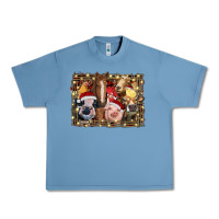 Pebble Blue christmas farm animals Urban Heavy Tee - RanaPortraitStore